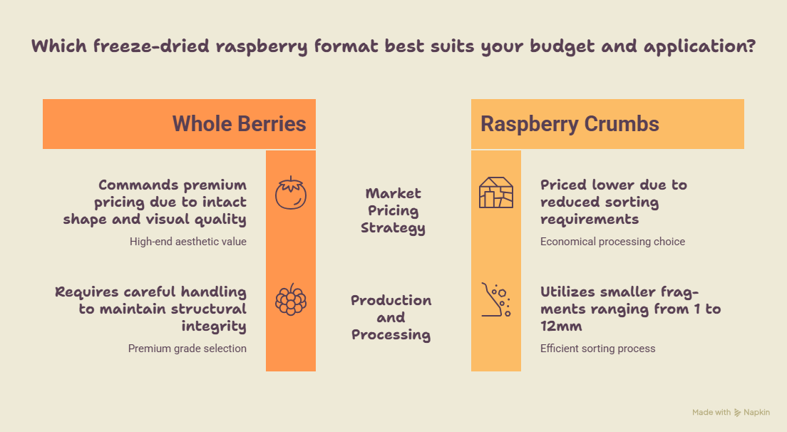 Freeze-Dried Raspberry Bulk Price per Kg (WholesaleExport)