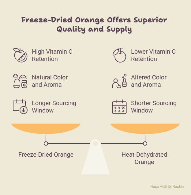 Iranian Freeze Dried Orange – Premium Quality for Global Markets