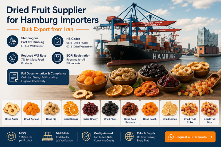 Dried Fruit Supplier for Hamburg Importers